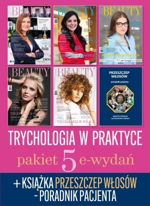 PAKIET: 5 e-wydań Trychologia w praktyce (pdf) + książka: Przeszczep włosów - poradnik pacjenta (druk)